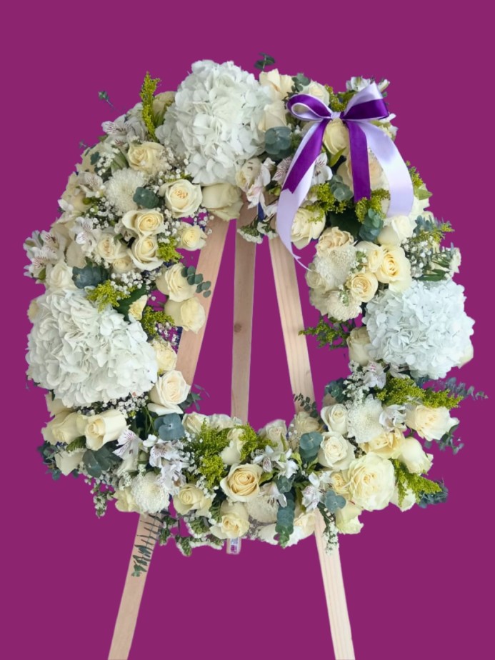 Ofrenda funebre blanca