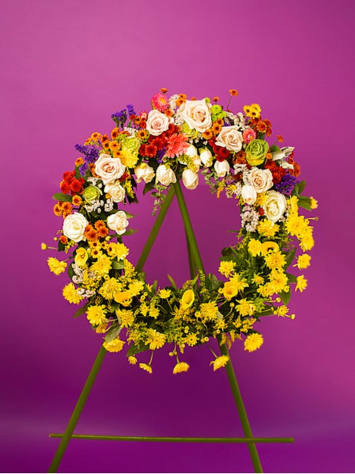 Ofrenda circular tricolor