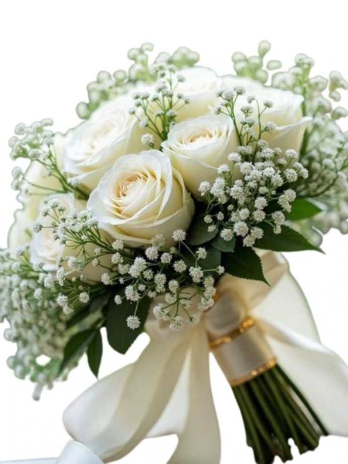 Ramo de novia rosas