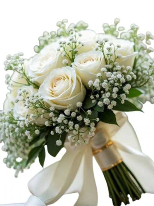 Ramo de novia rosas