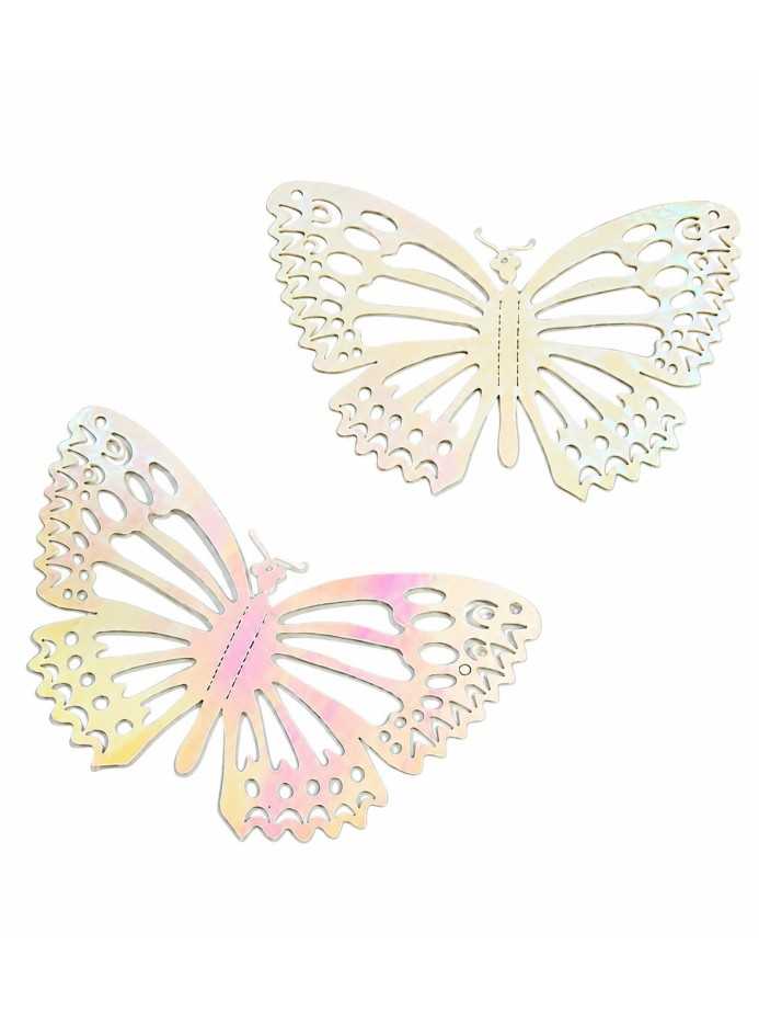 Mariposa decorativa blanco
