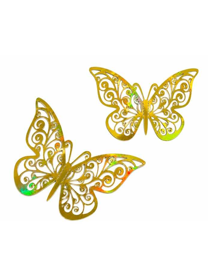Mariposa decorativa dorado