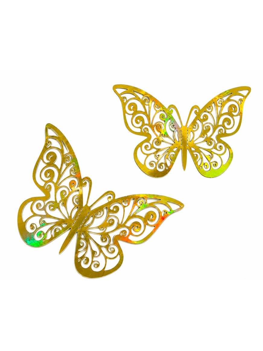 Mariposa decorativa dorado