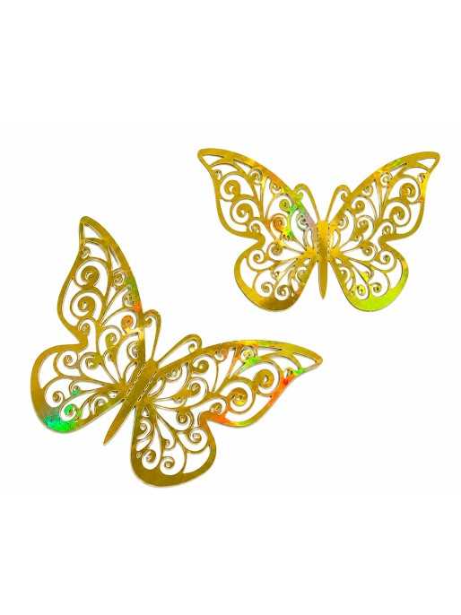 Mariposa decorativa dorado