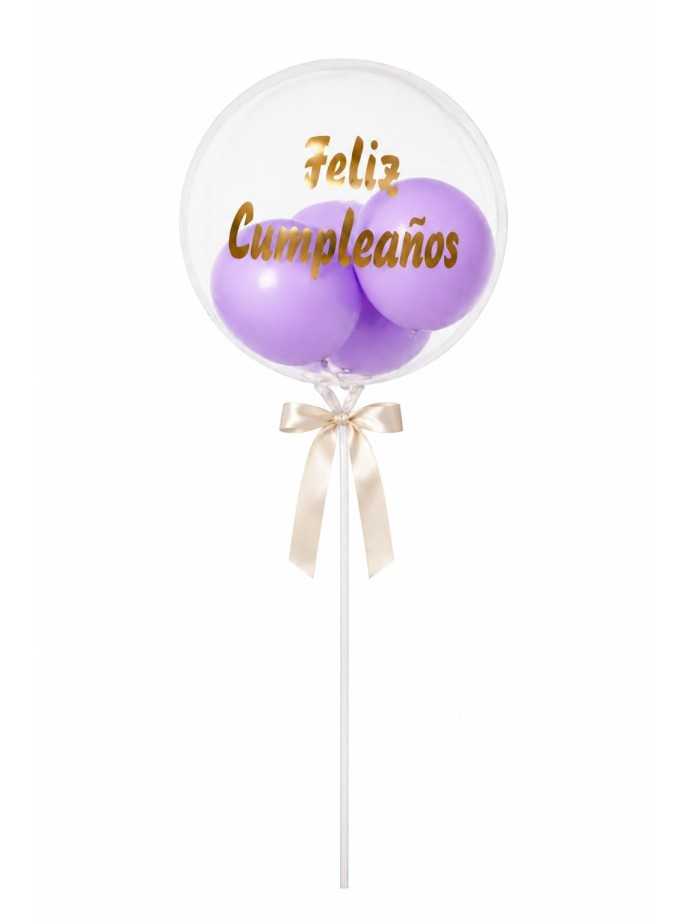 Globo burbuja morado 2