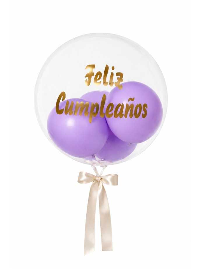 Globo burbuja morado