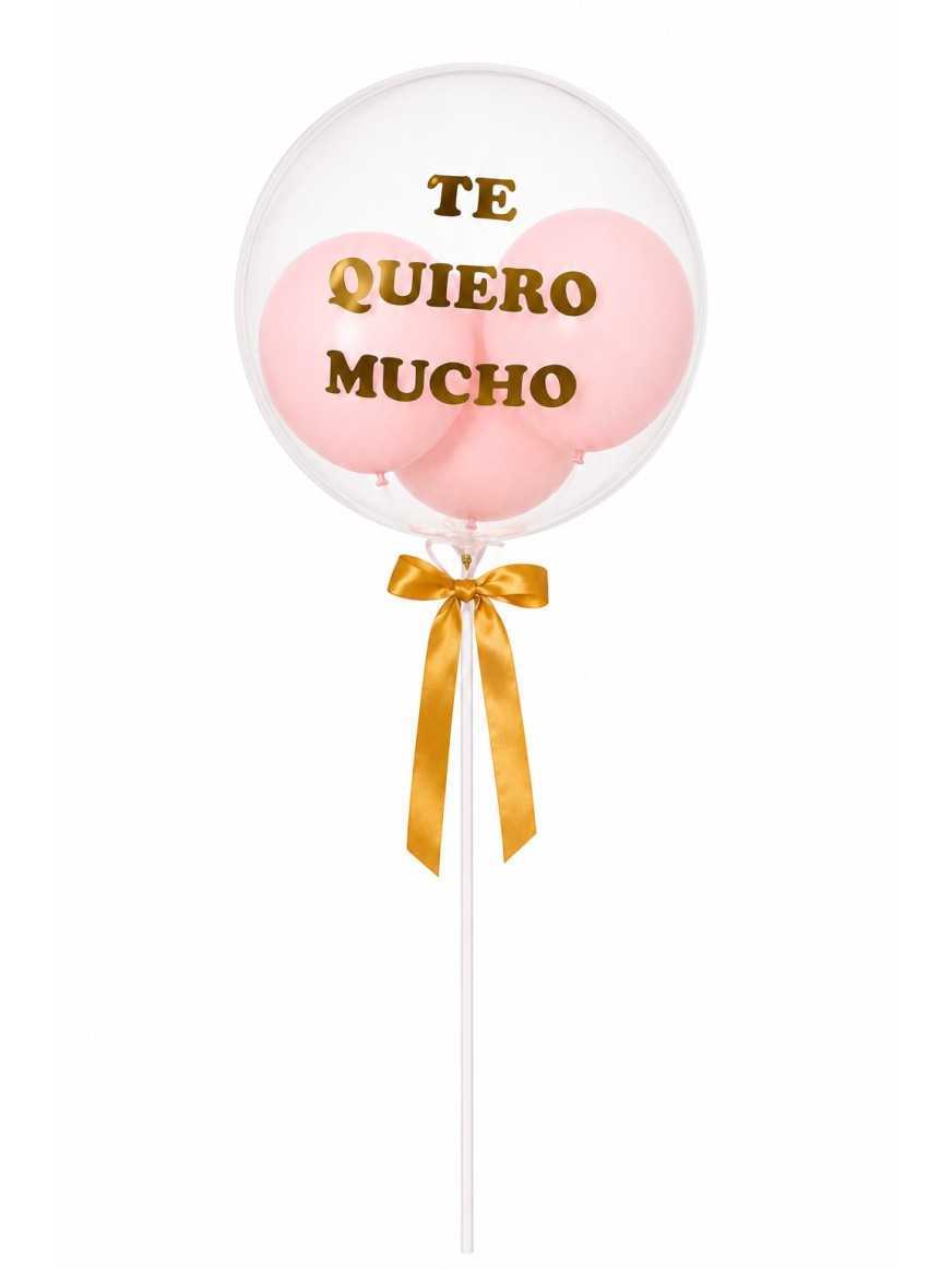 Globo burbuja rosado