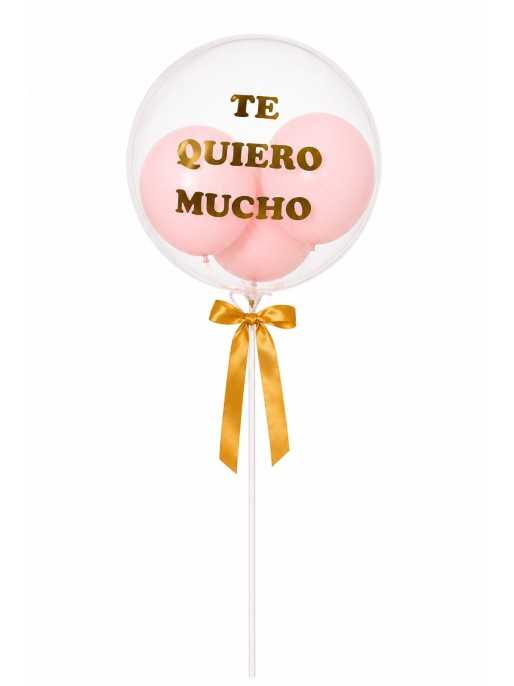 Globo burbuja rosado