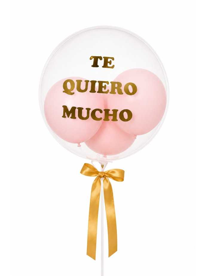 Globo burbuja rosado
