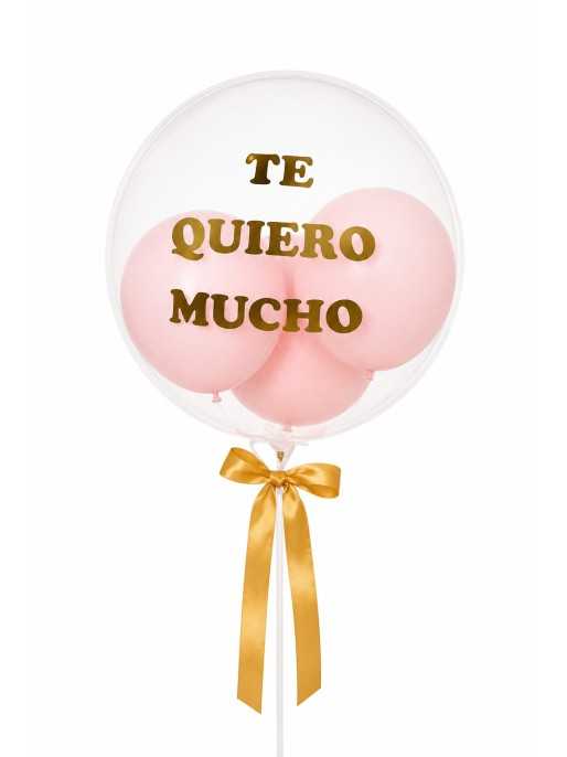 Globo burbuja rosado