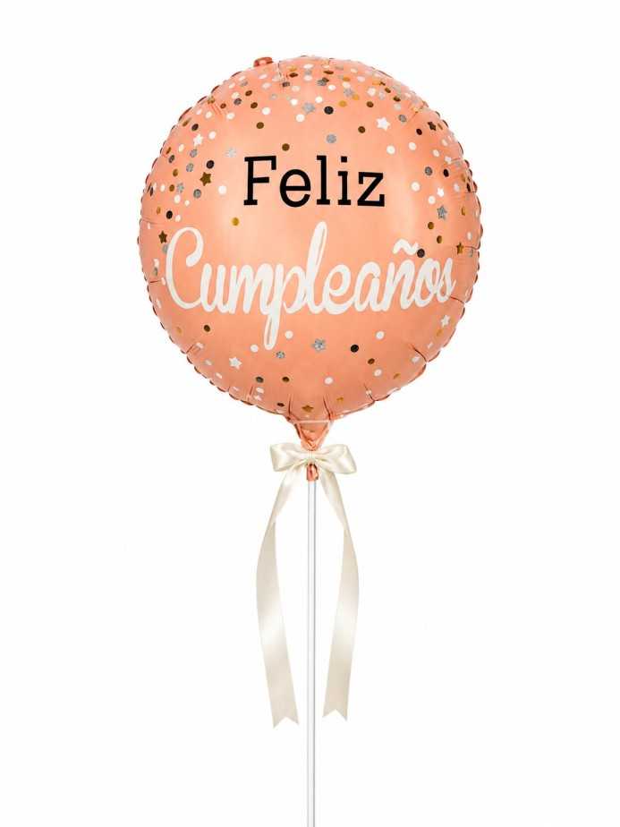 Globo metalizado feliz cumpleaños 2