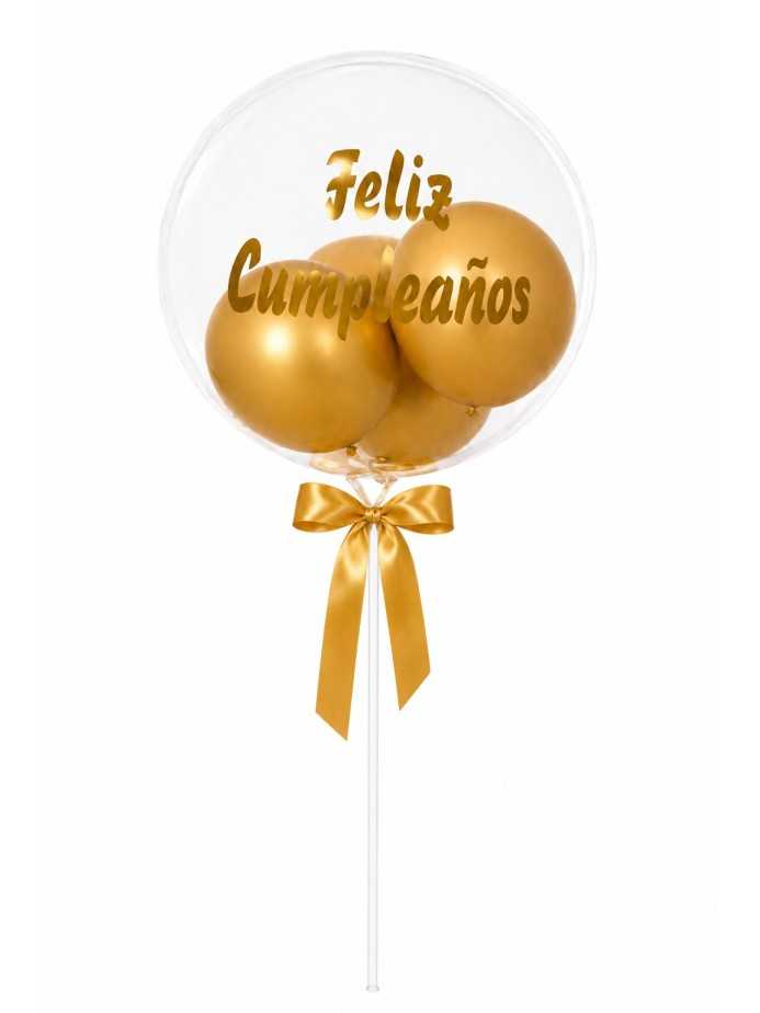 Globo burbuja dorado 2