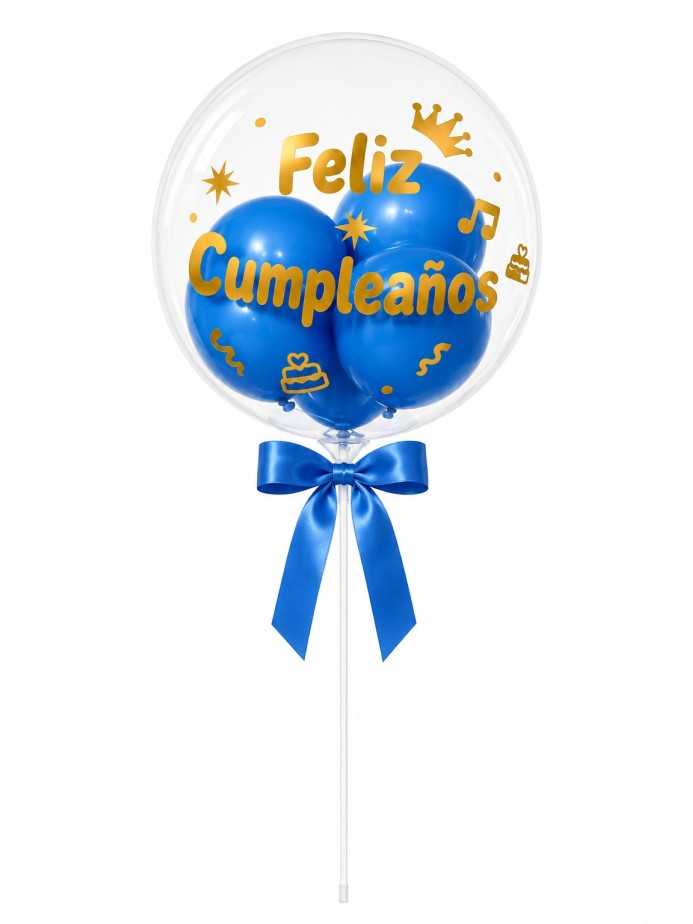Globo burbuja azul 2