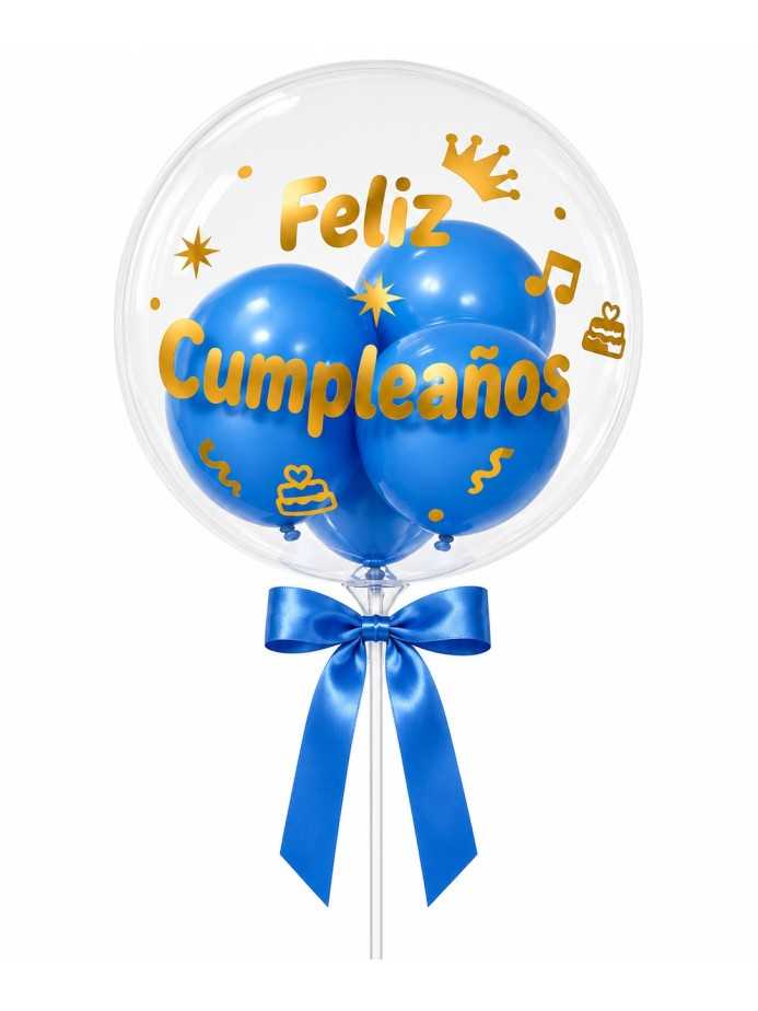 Globo burbuja azul