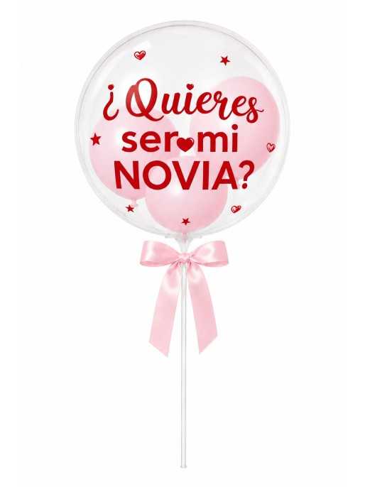 Globo burbuja de ¿Quieres ser mi novia?